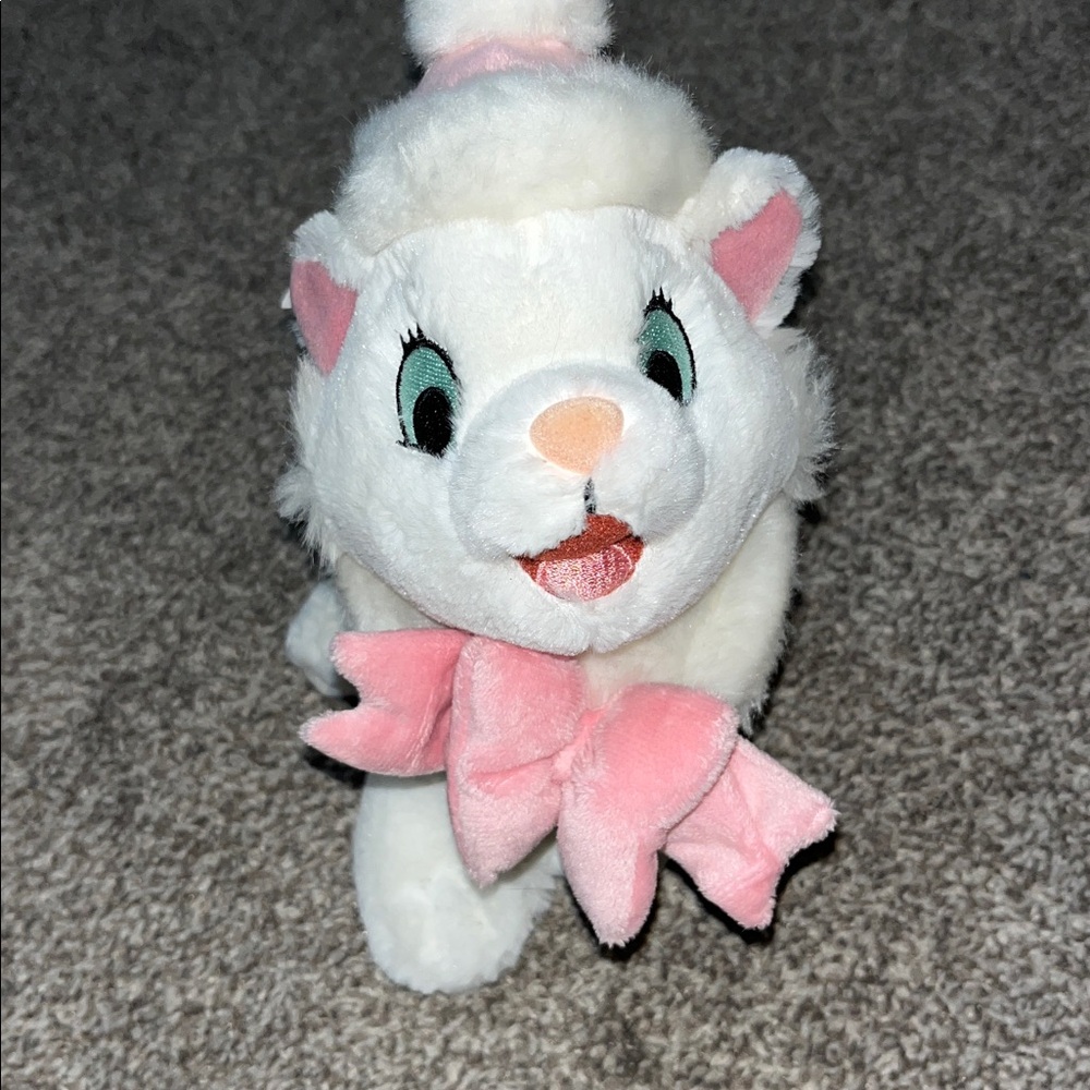 Vintage Disney Parks Aristocats Marie Christmas Plush Stuffed Animal New - Picture 5 of 10